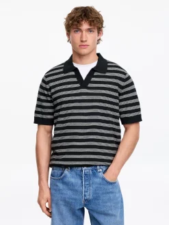 Poloshirt aus Baumwoll-Leinen