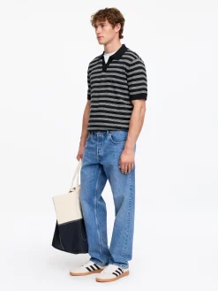 Poloshirt aus Baumwoll-Leinen