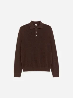 Poloshirt aus Leinenmischung