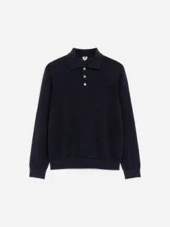 Poloshirt aus Leinenmischung