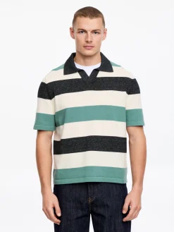 Poloshirt mit Blockstreifen