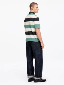 Poloshirt mit Blockstreifen