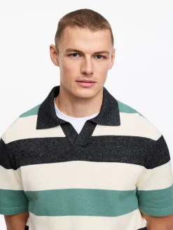 Poloshirt mit Blockstreifen