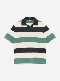 Poloshirt mit Blockstreifen
