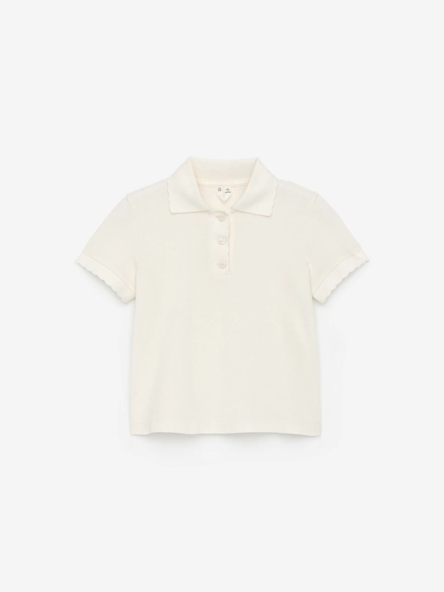 Poloshirt mit Bogenkante