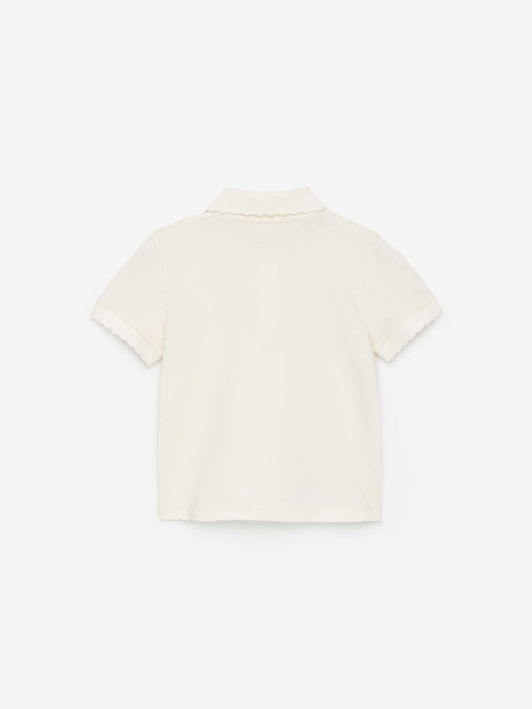 Poloshirt mit Bogenkante