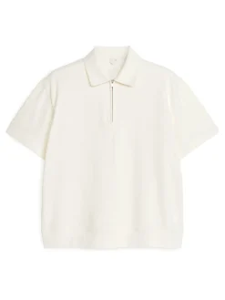 Poloshirt mit kurzem Reißverschluss