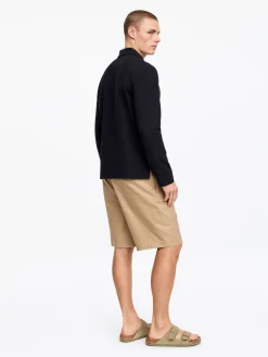 Poloshirt mit Waffelmuster