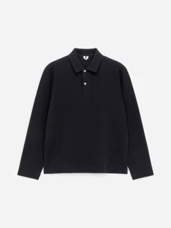 Poloshirt mit Waffelmuster