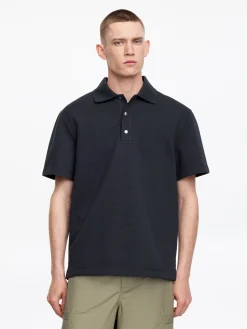 Poloshirt mit Waffelmuster