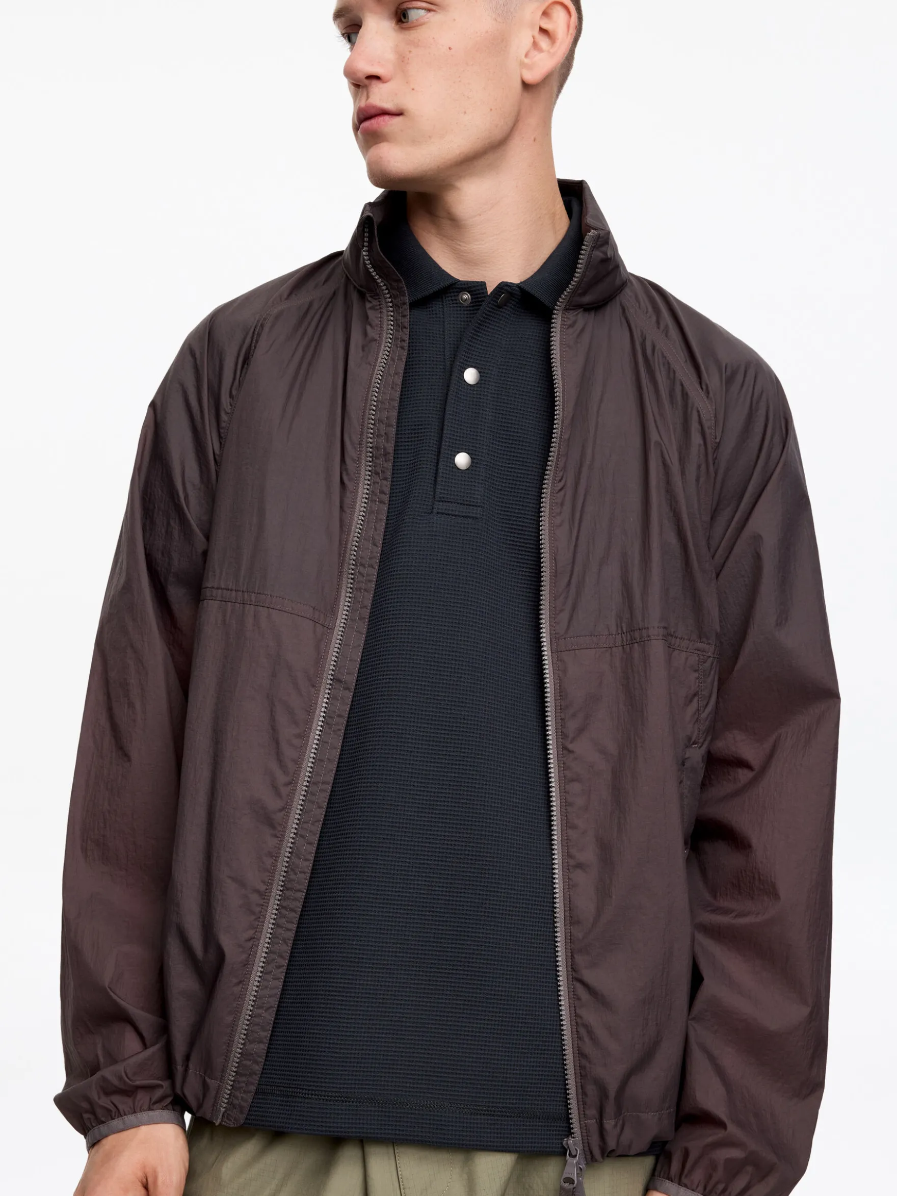 Poloshirt mit Waffelmuster