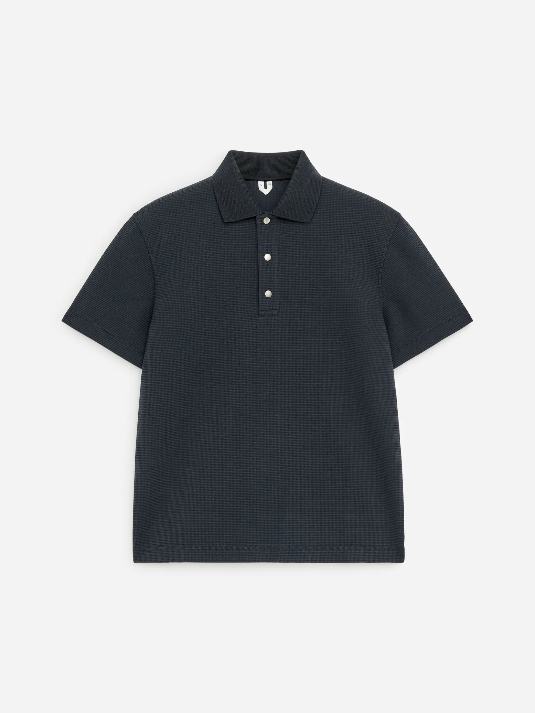 Poloshirt mit Waffelmuster