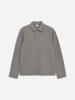 Poloshirt mit Waffelmuster
