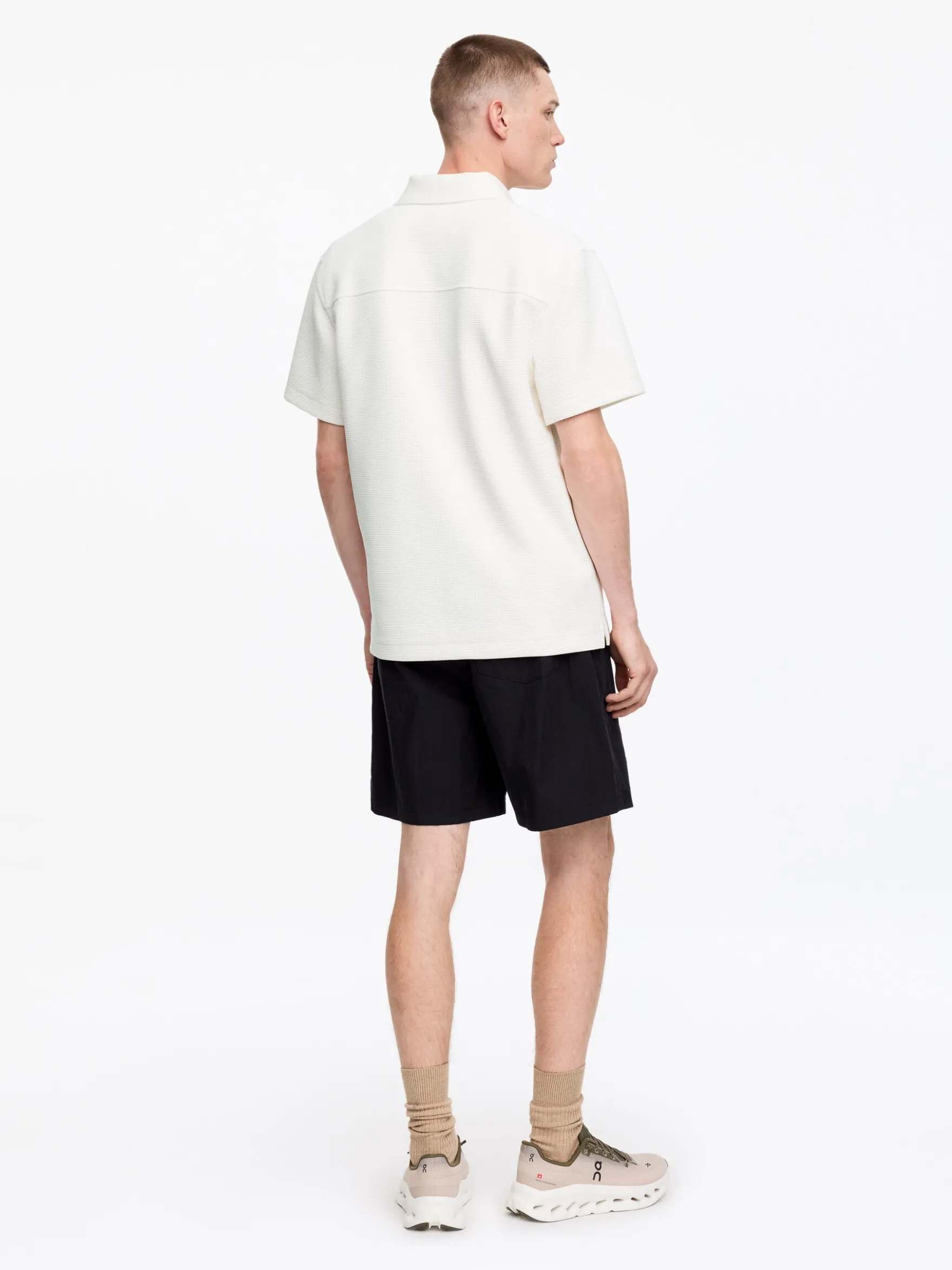 Poloshirt mit Waffelmuster