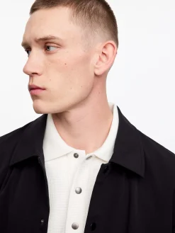 Poloshirt mit Waffelmuster