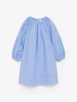 Popeline-Kleid mit Biesen