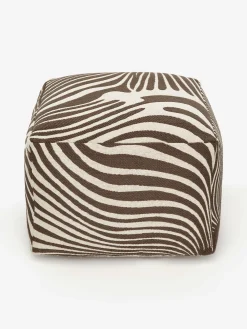 Puff aus Baumwolle und Wolle