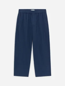 Pull-on-Hose aus Leinenmischung