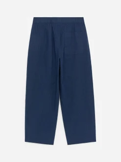 Pull-on-Hose aus Leinenmischung