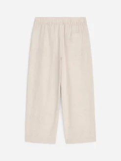 Pull-on-Hose aus Leinenmischung