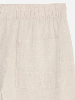Pull-on-Hose aus Leinenmischung