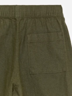 Pull-on-Hose aus Leinenmischung