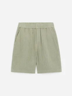 Pull-on-Shorts aus Baumwollmusselin