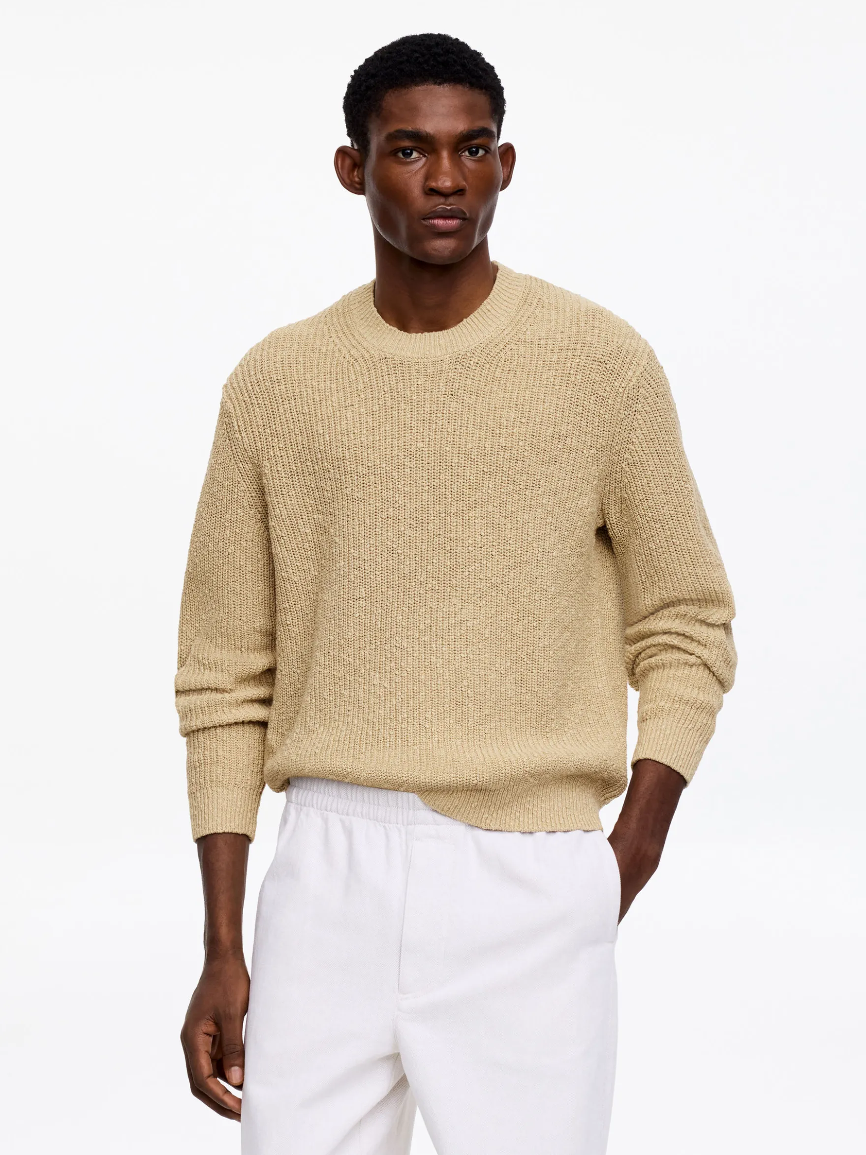 Pullover aus Baumwolle und Leinen