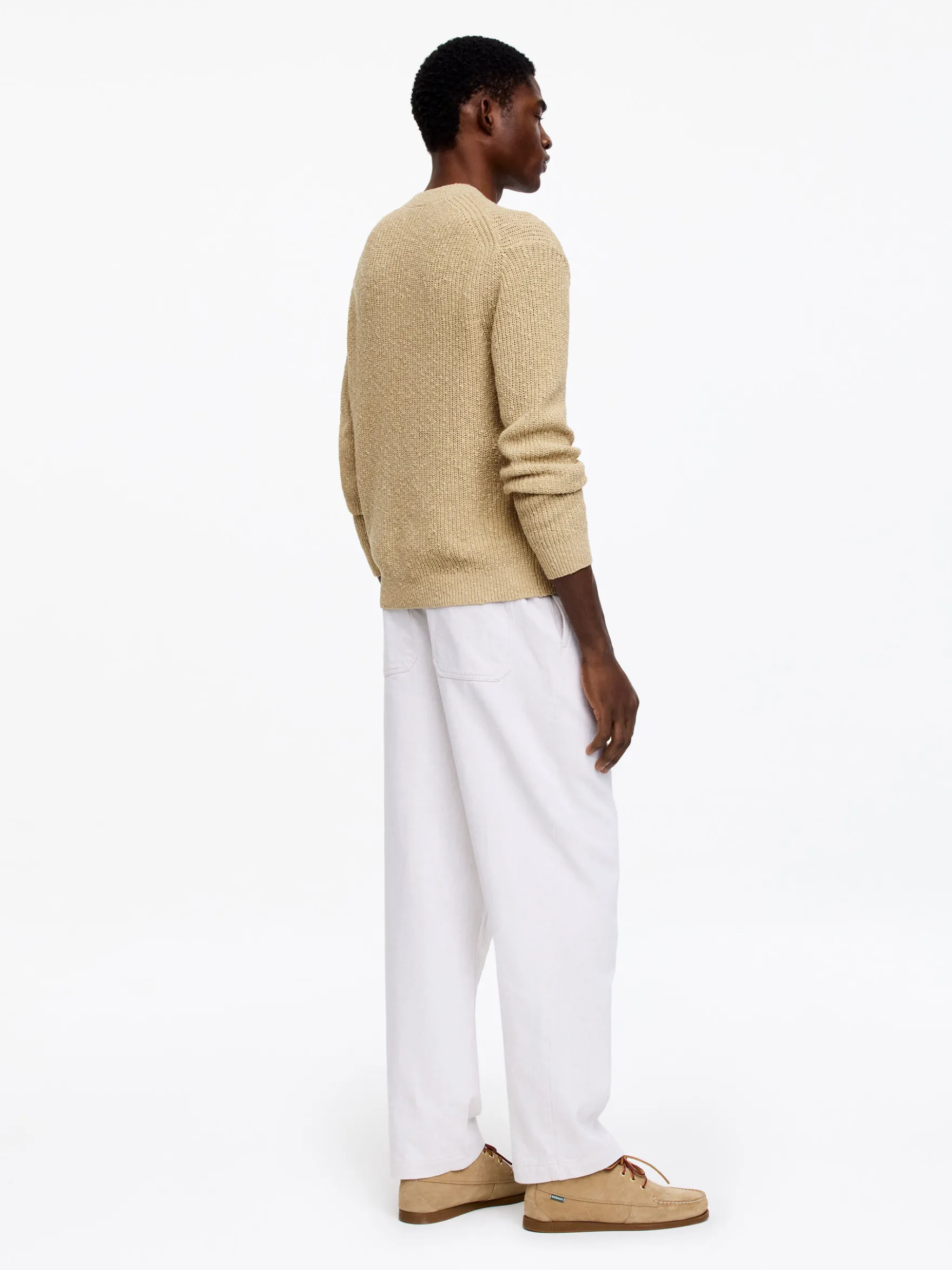 Pullover aus Baumwolle und Leinen