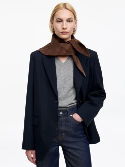 Pullover aus Baumwolle und Wolle mit V-Ausschnitt