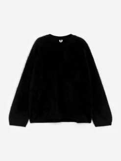 Pullover aus reinem, gebürstetem Kaschmir​