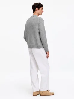Pullover aus schwerem Wollstrick