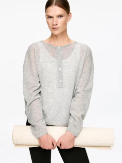 Pullover mit U-Boot-Ausschnitt aus reinem Kaschmir