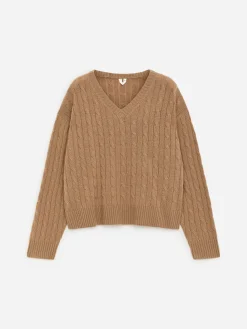 Pullover mit V-Ausschnitt aus reinem Kaschmir