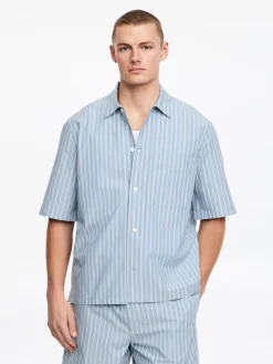 Pyjama-Hemd aus Popeline