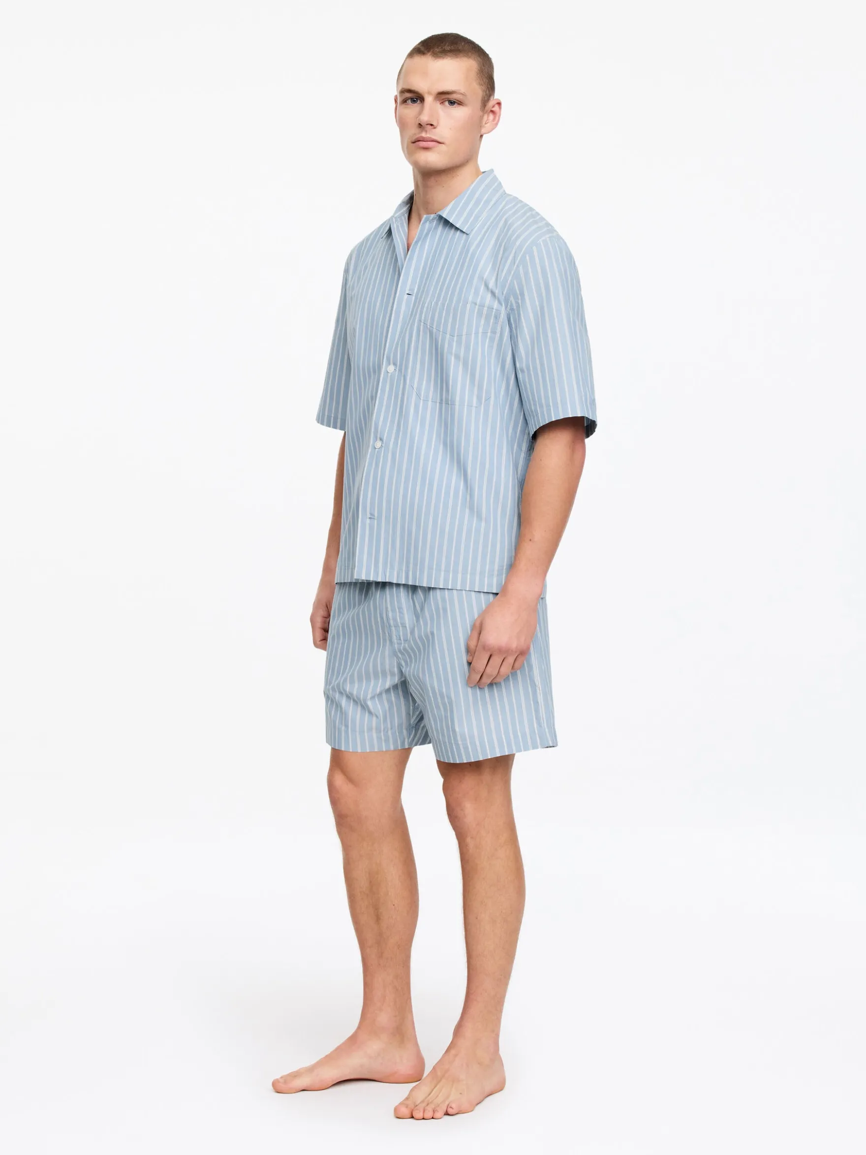 Pyjama-Hemd aus Popeline