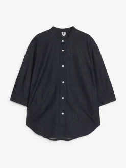 Raw-Denim-Bluse