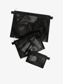 Reise-Kulturtasche aus Mesh-Material