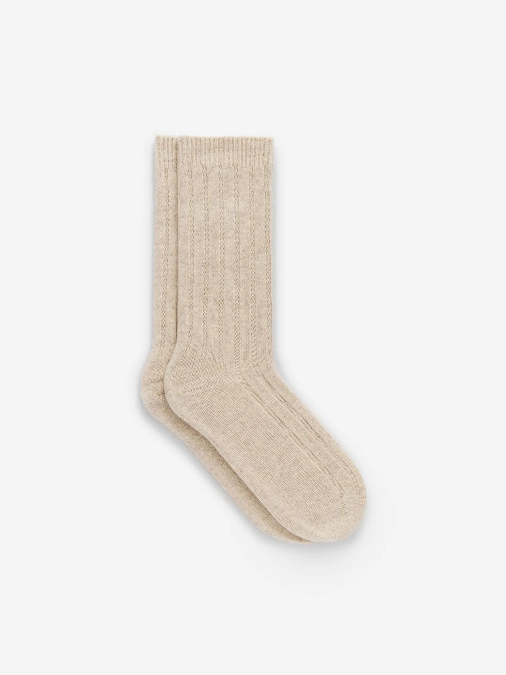 Rippstricksocken aus Kaschmirmischung