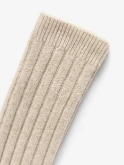 Rippstricksocken aus Kaschmirmischung