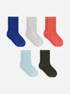 Rippstricksocken, 5er-Pack