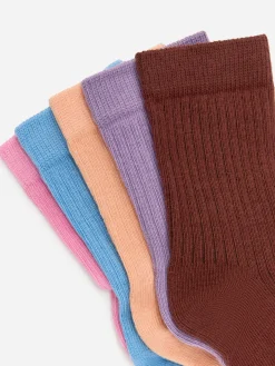Rippstricksocken, 5er-Pack