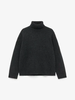 Rollkragenpullover aus Wolle