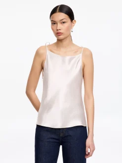 Satintop in Knitteroptik