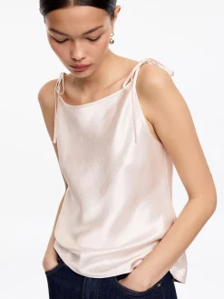 Satintop in Knitteroptik
