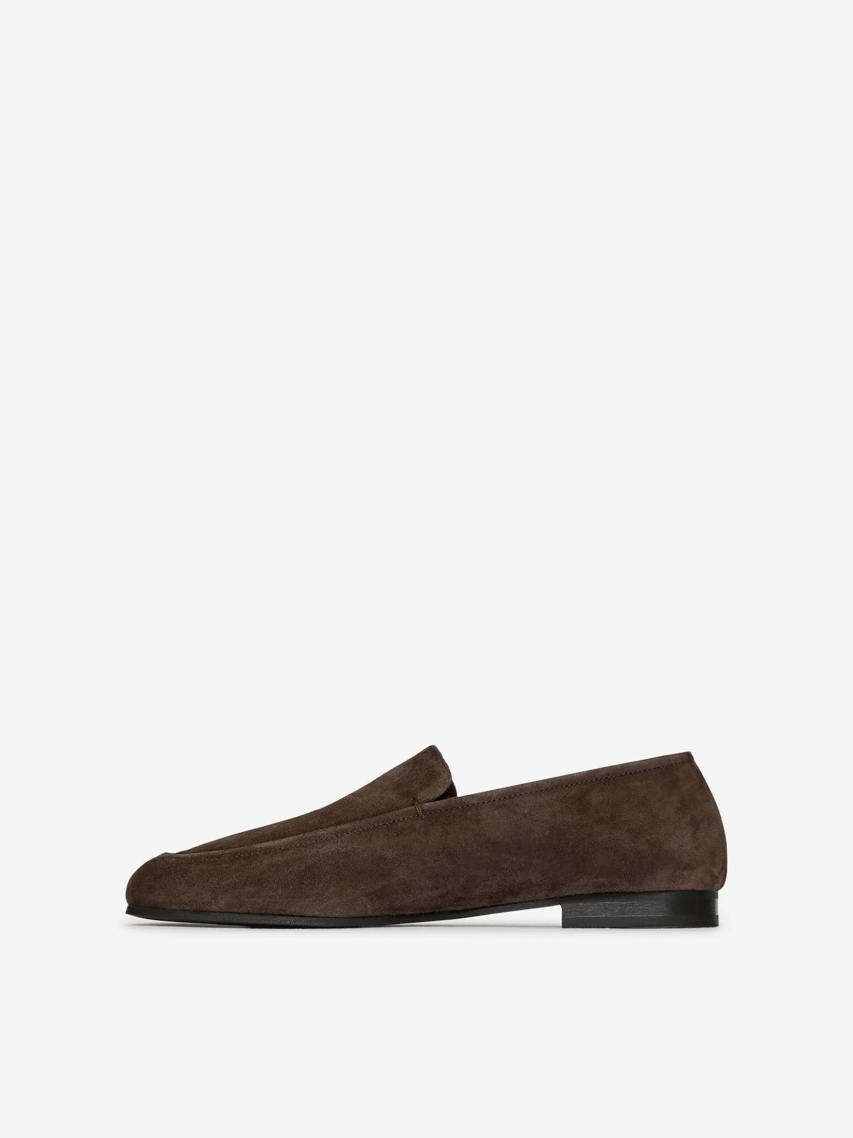 Schmaler Loafer aus Veloursleder