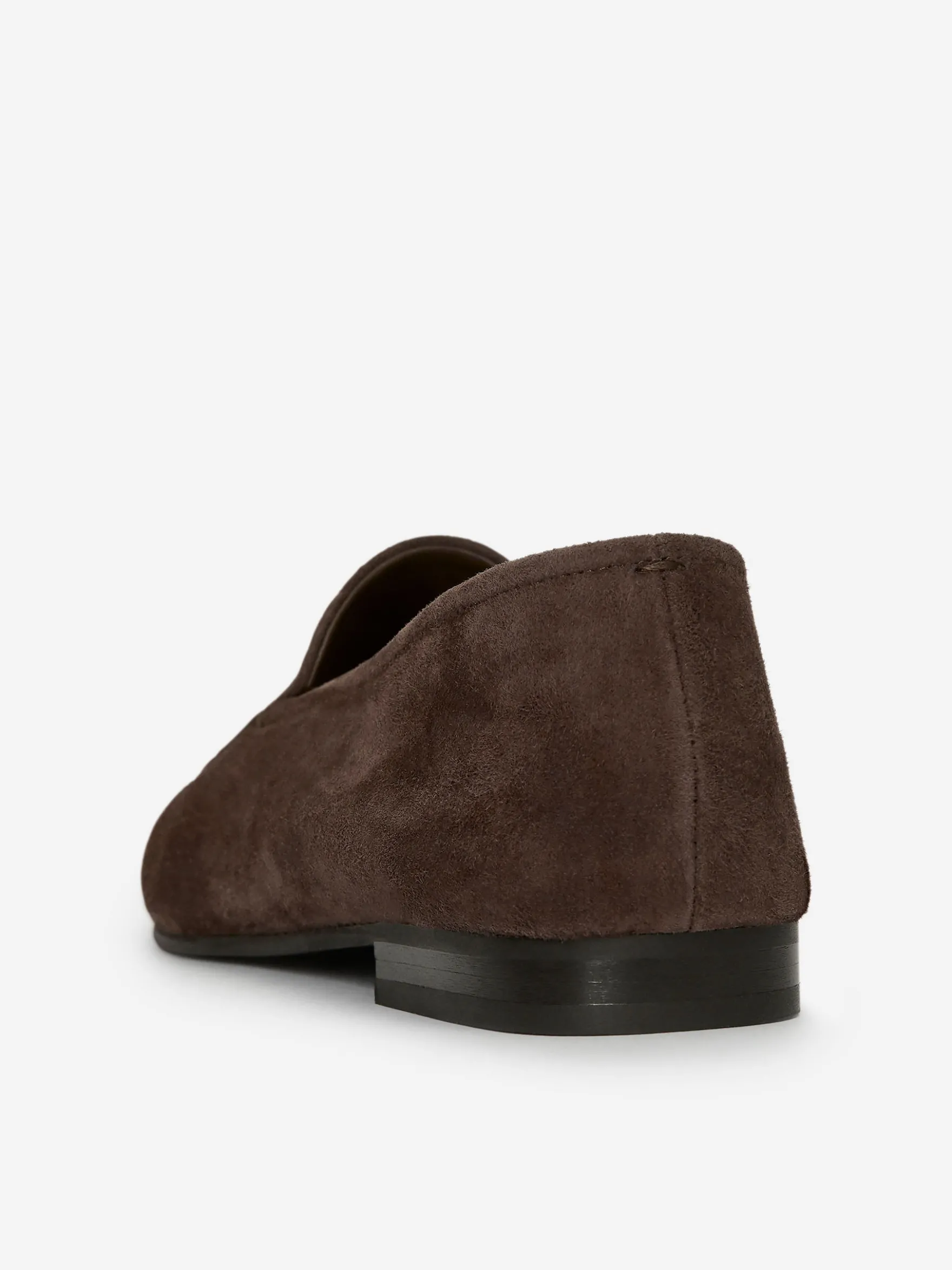Schmaler Loafer aus Veloursleder