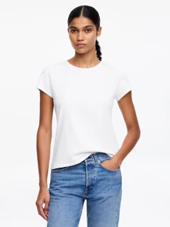 Schmales T-Shirt mit Flügelärmeln