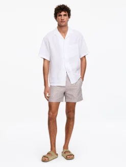 Seersucker-Badeshorts