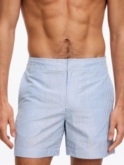 Seersucker-Badeshorts
